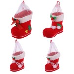 8 Pieces of Boot-Shaped Candy Holder Bags Home Decoration